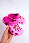 Дитяче взуття Слайди Crocs Pink Girl