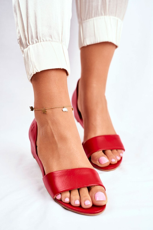 Жіночі босоніжки Maciejka Leather Red 1971 Nomara