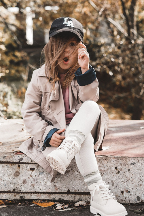 Дитячі теплі черевики Trappers світло-бежевий Dexter