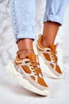 Жіноче спортивне взуття Sneakers Big Star GG274653 Бежево-коричневий