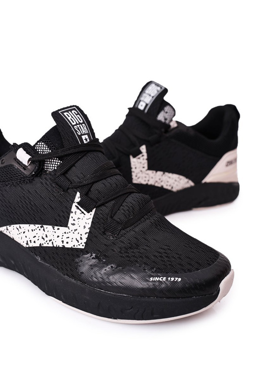 Чоловіче спортивне взуття Memory Foam Big Star HH174236 Чорний