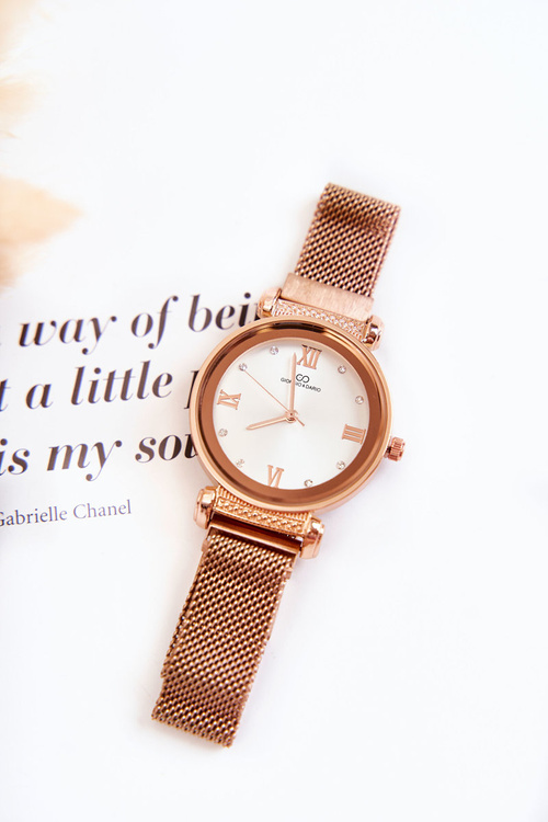 Жіночий годинник Giorgio & Dario з магнітним браслетом з рожевого золота