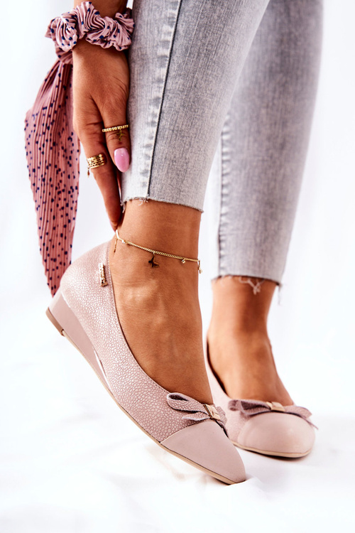 Шкіряні туфлі Dugout на підборах Monnari 0590-M04 Світло-рожеві