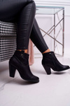 Жіночі черевики на шпильці чорні Memfis