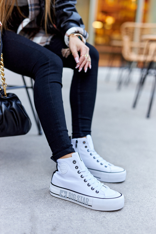 Високі кросівки на платформі Big Star II274014 Білі