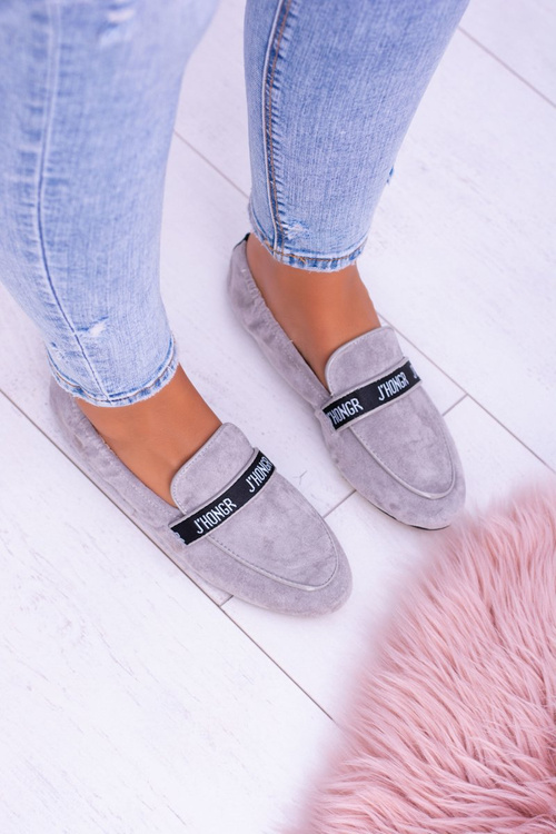 Сірі жіночі мокасини Lu Boo Horten