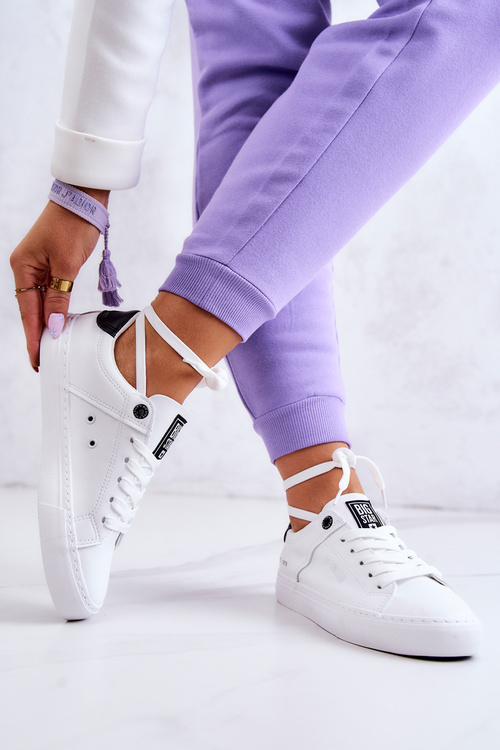 Шкіряні кросівки Big Star JJ274211 біло-чорні