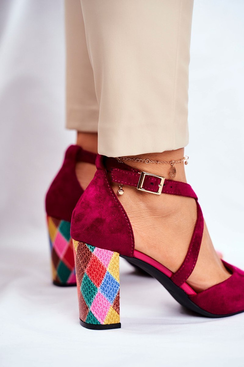 Жіночі босоніжки на високих підборах Sergio Leone Fuchsia SK865