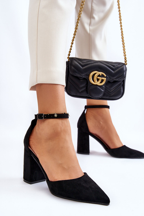 Чорні замшеві туфлі Lexie