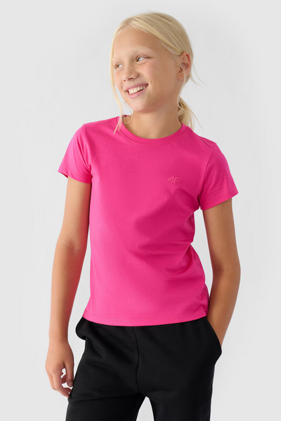 Футболка для дівчинки Smooth Cotton Fuchsia 4F 4FJWMM00TTSHF1658-55S