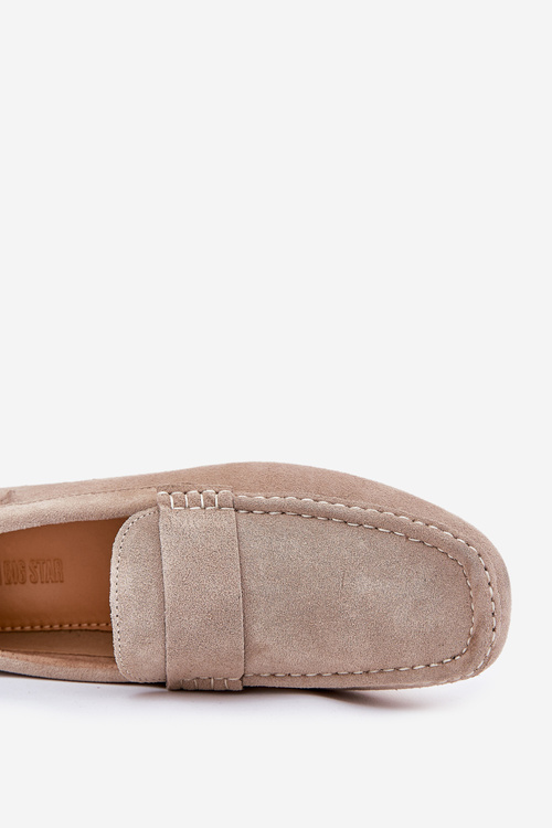 Замшеві Чоловічі Мокасини Big Star RR174050 Бежеві