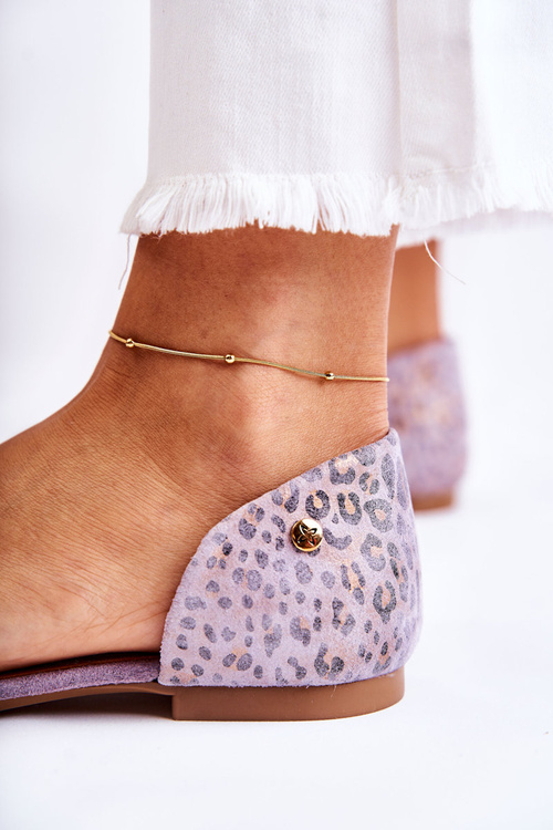 Замшеві босоніжки Maciejka 03615-05 Фіолетовий