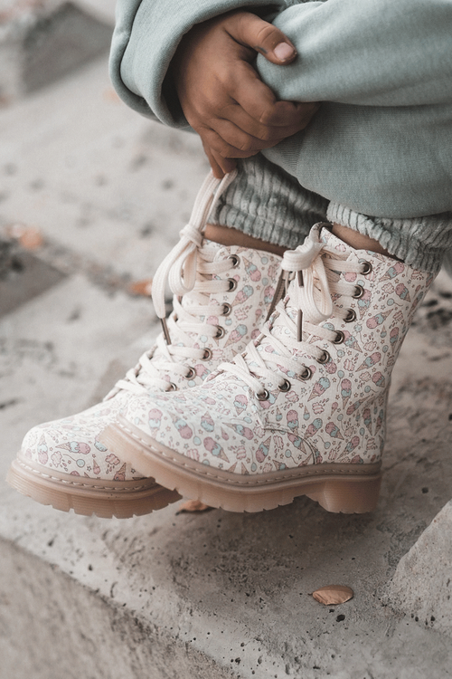 Дитячі чоботи Dolida на блискавці на підкладці бежеві