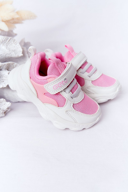 Дитяче спортивне взуття Кросівки біло-рожевий цукор