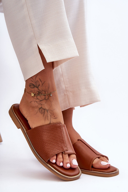 Жіночі шкіряні тапочки Camel Harmony