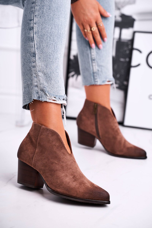 Жіночі чоботи на підборах Бежеві кращий вибір