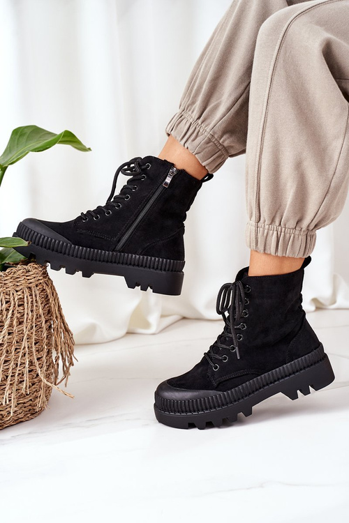 Замшеві черевики челсі чорні Here I Am