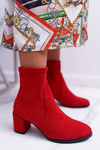 Жіночі весняні чоботи на підборах Sergio Leone, червоні LikeStar