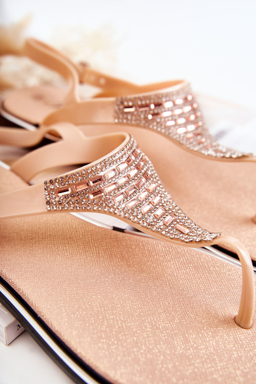 Жіночі босоніжки шльопанці з орнаментом рожеві Атланта