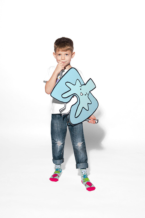 Набір дитячих шкарпеток Zooxy mixTURY Organs 2 пари