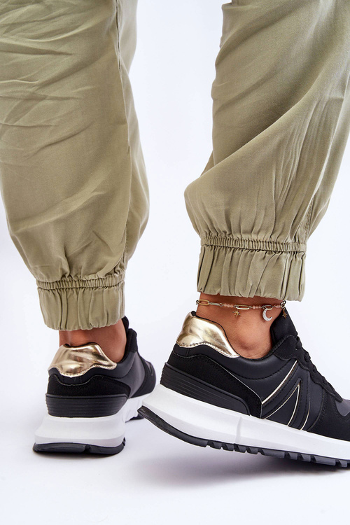 Шкіряне жіноче спортивне взуття Black Kabama