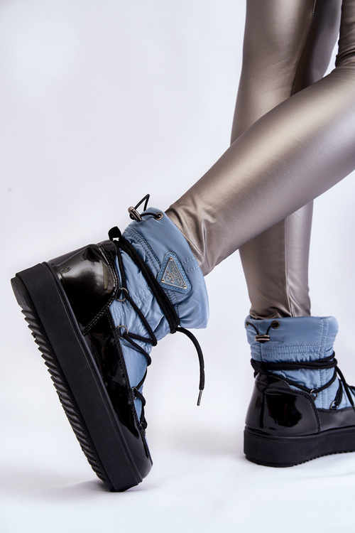 Жіночі модні зимові черевики на шнурівці Blue Carrios