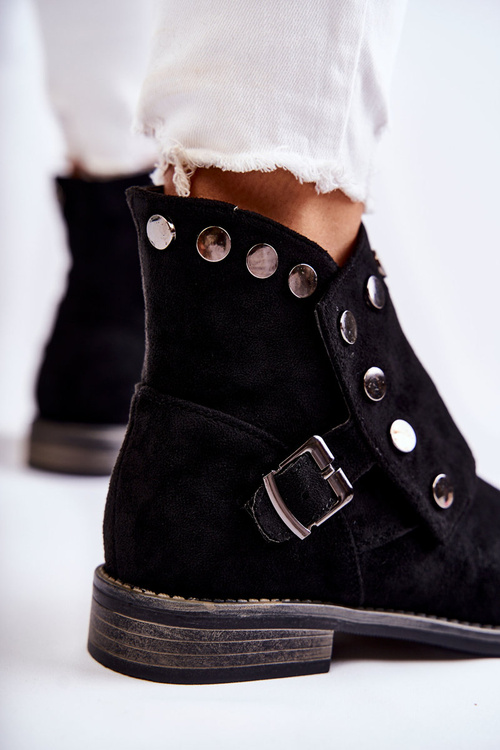 Жіночі замшеві черевики S. Barski Black Merk