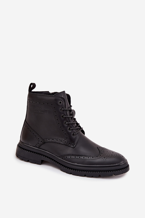 Шкіряні чоловічі чоботи Lee Cooper LCJ-25-33-3961 Чорні