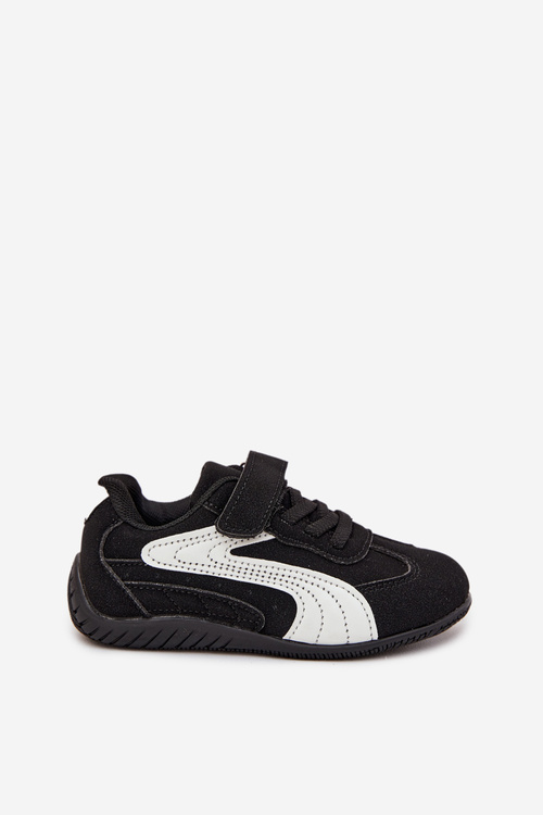 Дитяче Спортивне Взуття З Липучкою Чорно-Біле Perrin