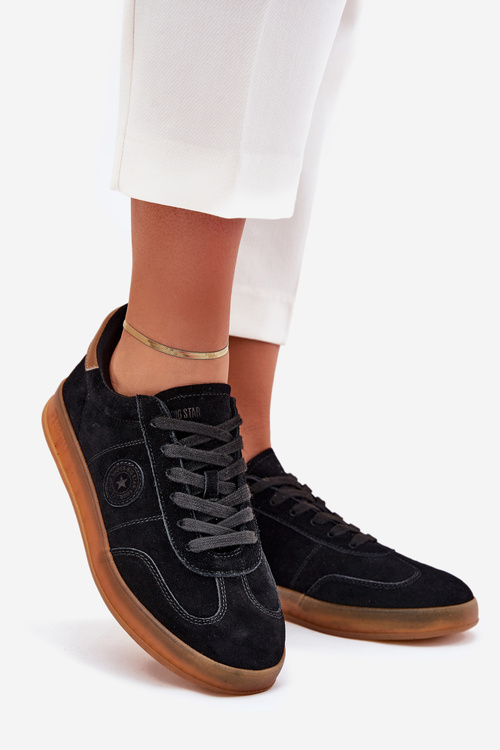 Замшеві Жіночі Кросівки Big Star RR274851 HI-POLY SYSTEM Чорні