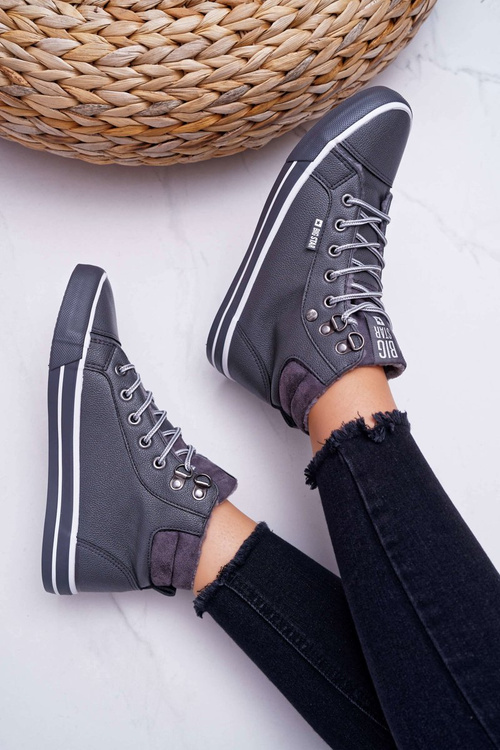 Жіночі утеплені кросівки Big Star High Grey EE274413