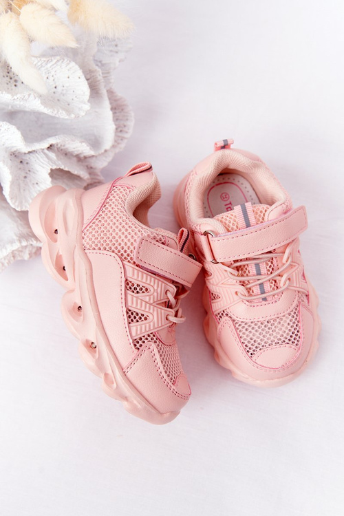 Дитячі кросівки з миготливою світлодіодною підошвою, рожеві, так круто!