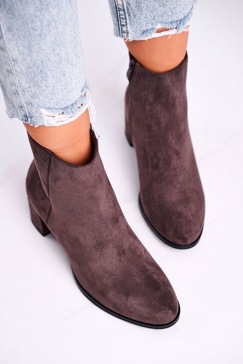 Чоботи жіночі на підборах Sergio Leone Coffee BT528