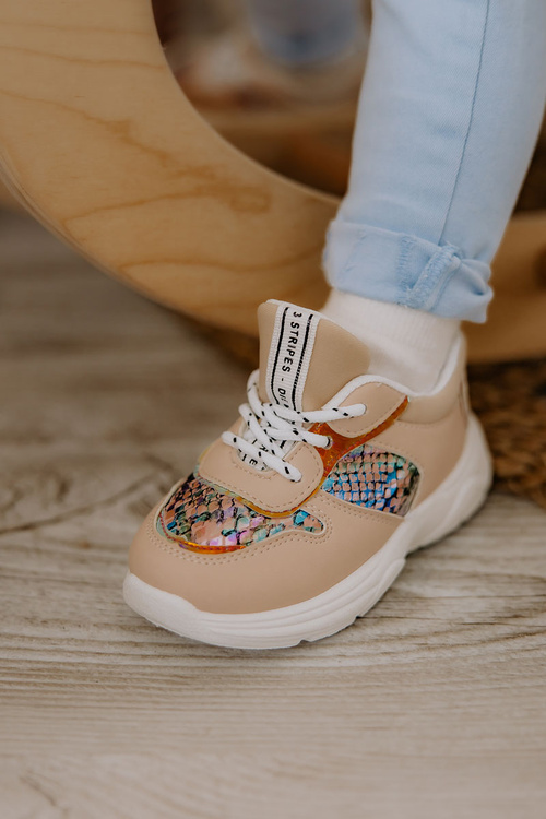 Шкіряне спортивне взуття Snakeskin Pink Gabbie