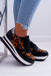 Спортивне жіноче взуття з леопардовою товстою підошвою ОХХ!