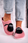 Жіночі велюрові тапочки з овечою пудрою Рожевий Чарлі