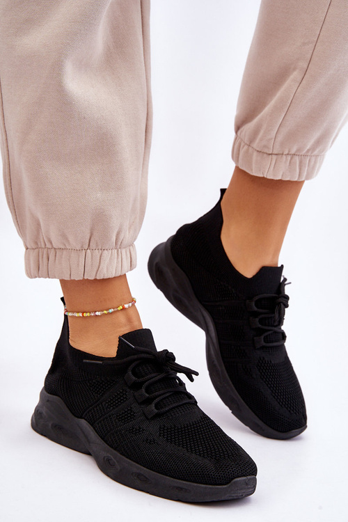 Жіноче спортивне взуття без шнурівки Black Ellison