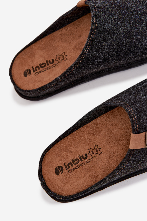 Чоловічі профілактичні тапочки Inblu SI000025 Темно-сірі