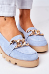 Замшеві мокасини Lewski Shoes 3040 Light Blue