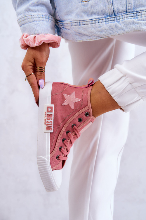 Класичні високі кросівки Big Star JJ274382 Рожеві