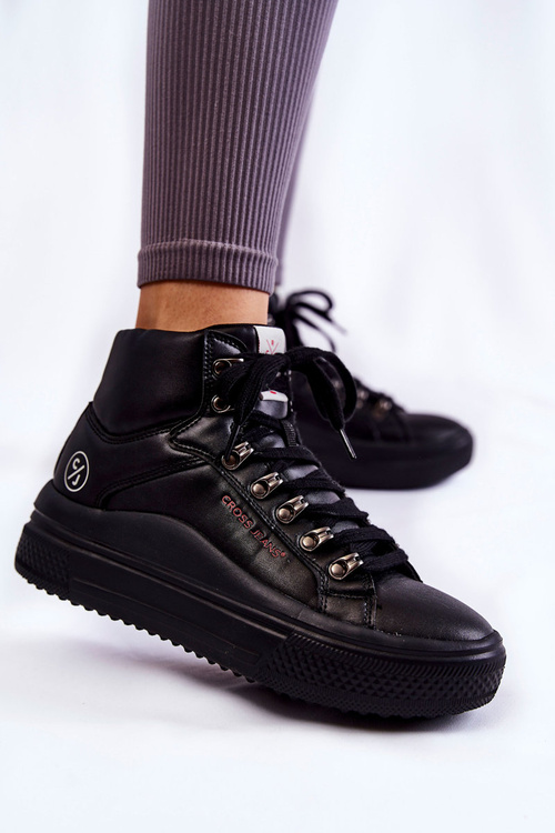 Жіночі високі кросівки Cross Jeans KK2R4029C Чорні