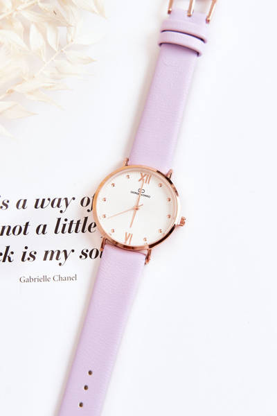 Модний жіночий ремінь для годинника Giorgio & Dario Purple