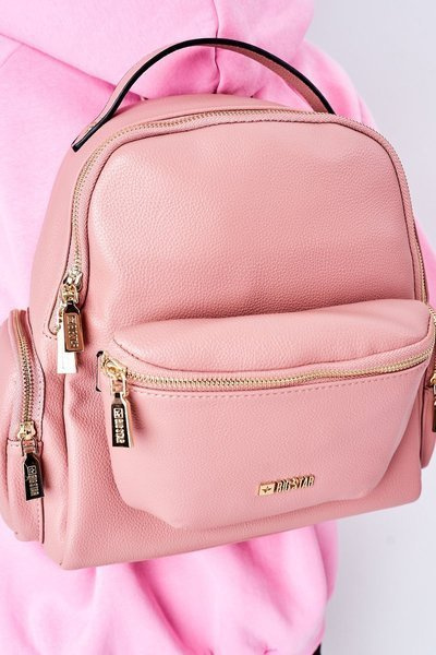 Шкіряний рюкзак / сумка Kidney Bag 2в1 Big Star HH574059 Pink