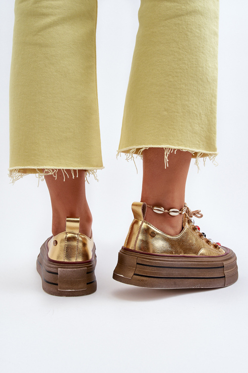 Жіночі кросівки на платформі GOE NN2N4055 Gold