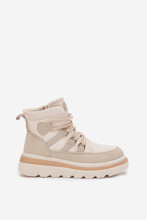 Жіночі Чоботи На Платформі Світло Бежеві Liorae