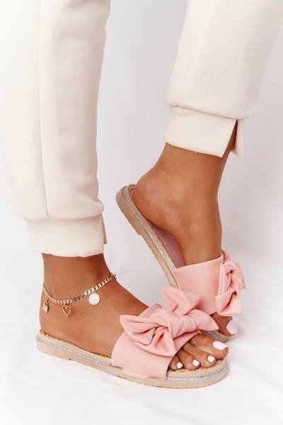 Гумові тапочки з бантом Coral Andrea