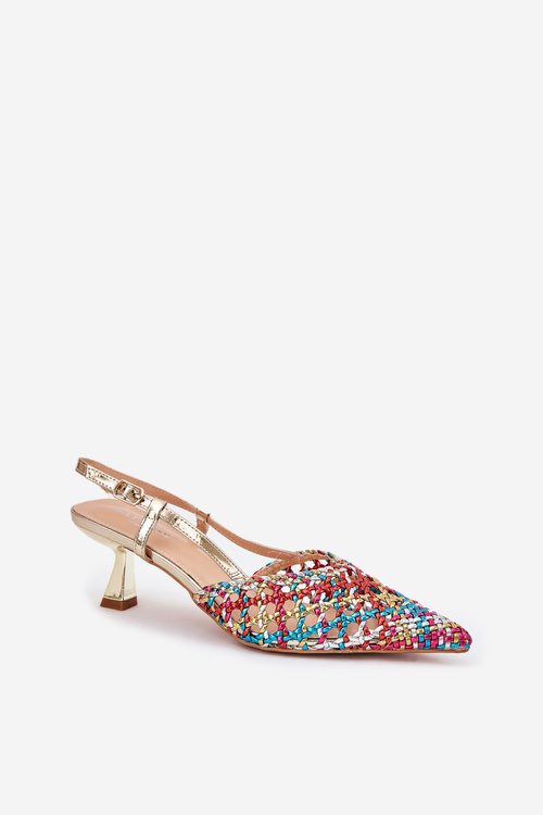 Туфлі З Загостреним Носом І Відкритою Пяткою Багатоколірні Umirana