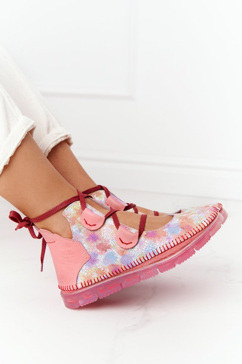 Жіноче шкіряне взуття Maciejka Pink 04457-15