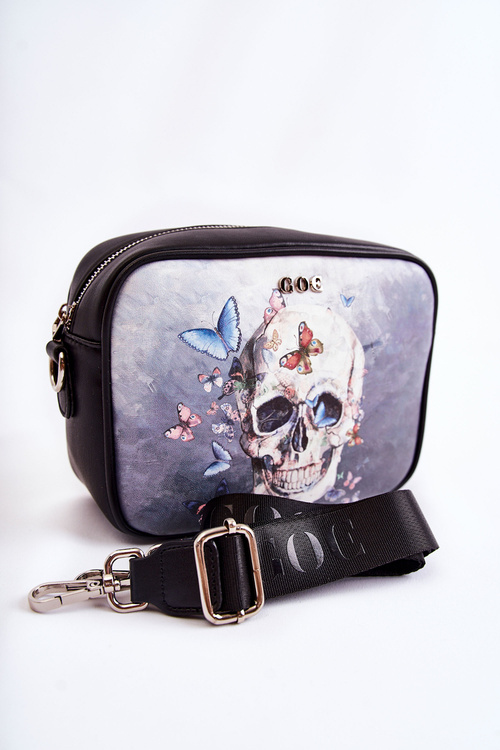 Шкіряна сумка GOE ZNJ011 чорна