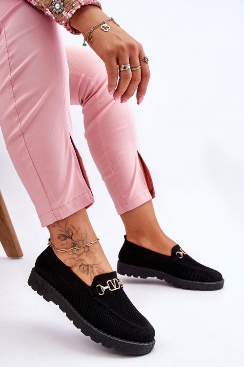 Жіночі сліпони з прикрасами Чорні Alena